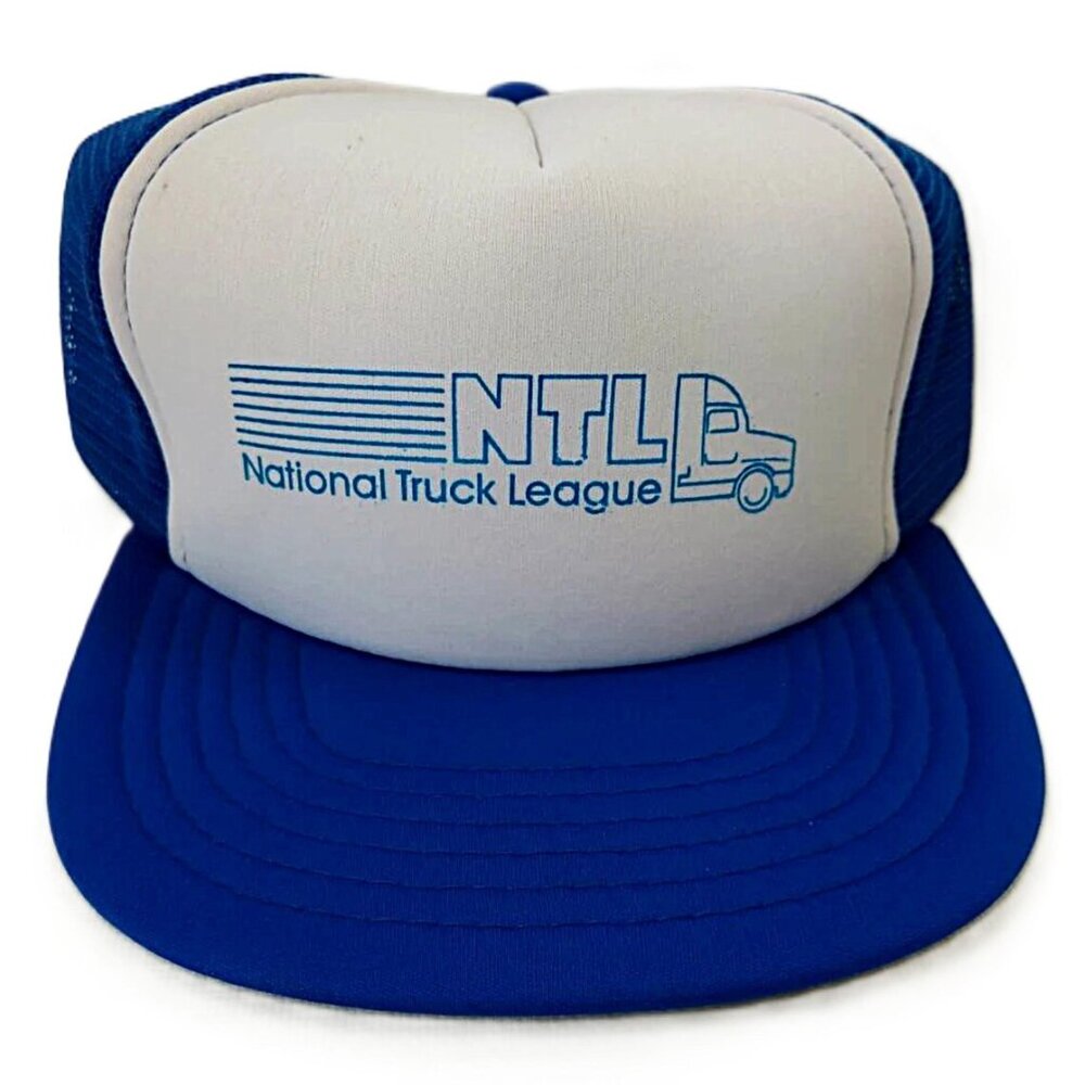 Vintage Trucker Hat NTL National Truck League Mesh Snapback Cap